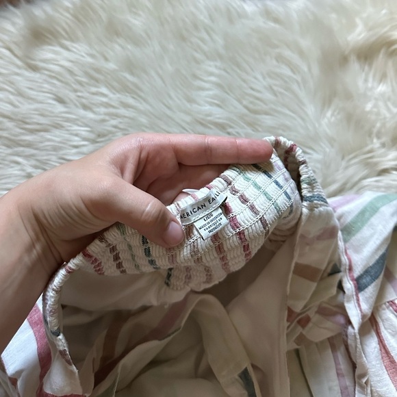 AMERICAN EAGLE Striped Halter Smocked Dress - Picture 5 of 6